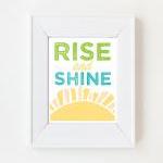 8x10 Rise and Shine print